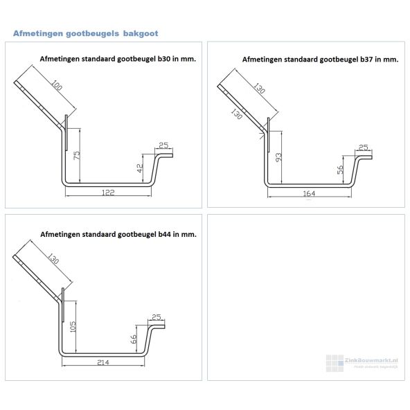 Dakgootbeugel Voor Zinken Bakgoot Zinkbouwmarkt Nl